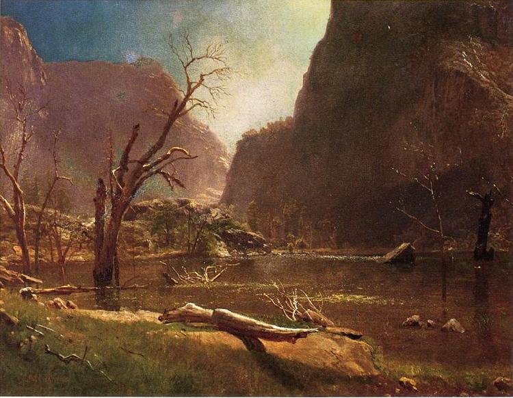 Albert Bierstadt Hetch Hetchy Valley Norge oil painting art